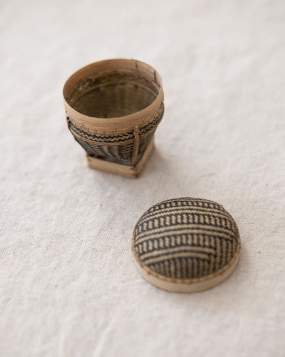 Palawan Tingkop - Miniature 1.5 X 2 / Stripes (Dark) Basket