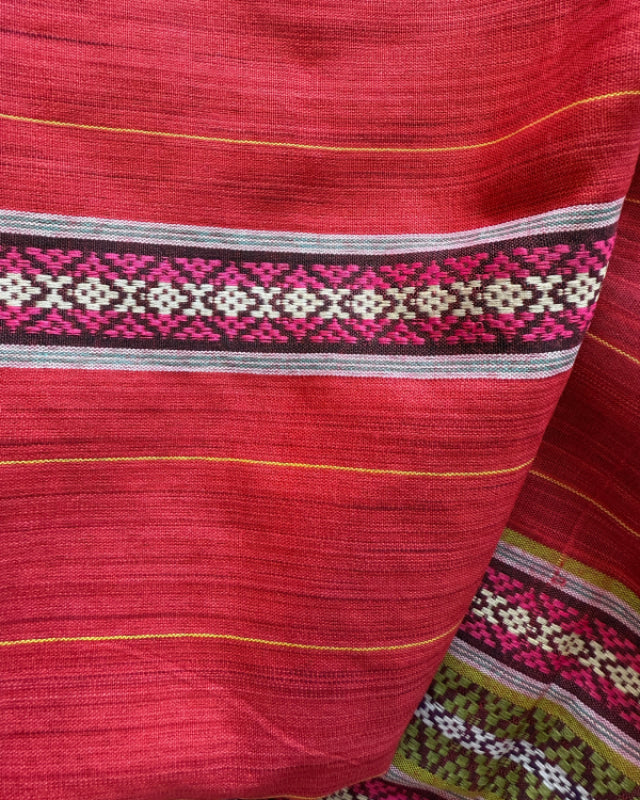 Silky Malong - Garnet Stripe malong
