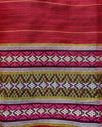 Silky Malong - Garnet Stripe malong