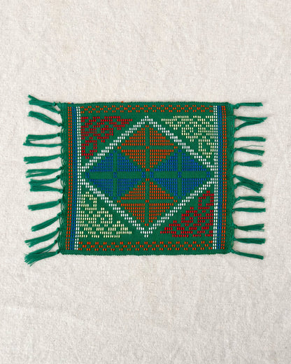 Yakan Handwoven Cloth - Green Coaster