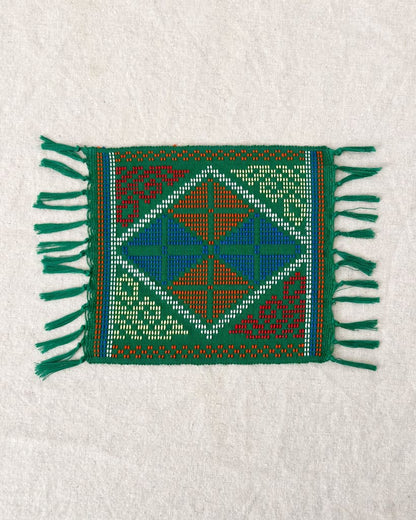 Yakan Handwoven Cloth - Green Coaster