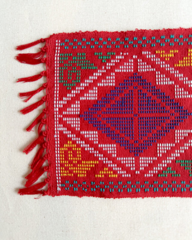 Yakan Handwoven Cloth - Red Coaster